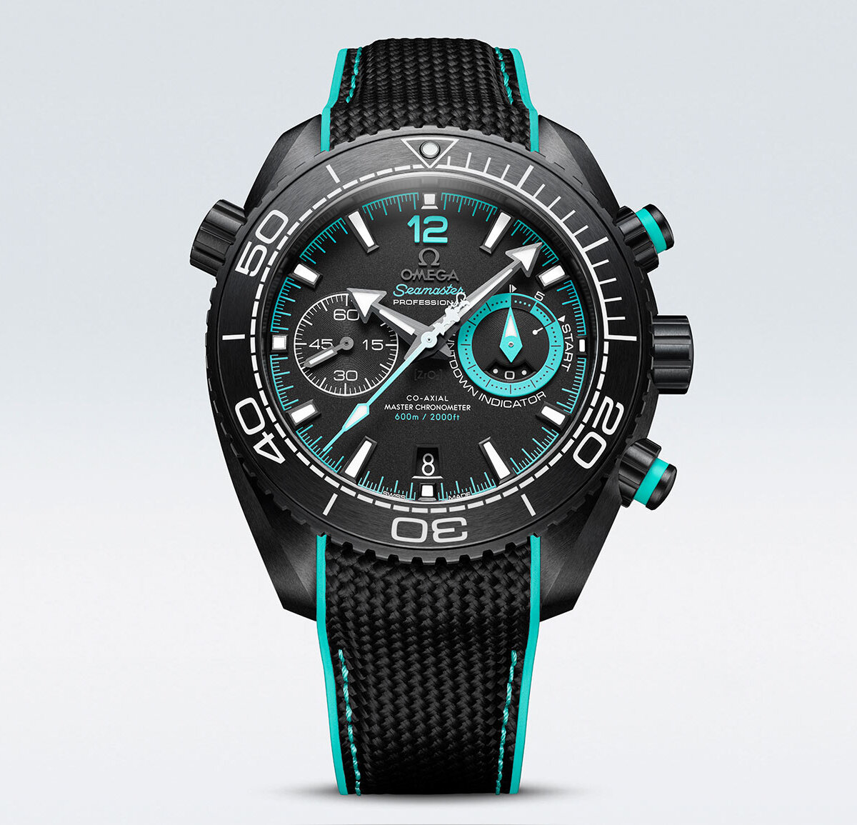 OMEGA SEAMASTER PLANET OCEAN 600M CO‑AXIAL MASTER CHRONOMETER CHRONOGRAPH "ETNZ Deep Black" 45,5 mm